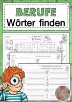 Vorschau - Arbeitsblätter - Berufe - Wörter finden und schreiben - Deckblatt