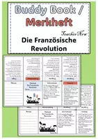 Vorschau - Stundenentwürfe - Buddy-Book / Merkheft / Faltheft - Die Französische Revolution (editierbar) - Deckblatt