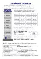 Vorschau - Arbeitsblätter - Los números ordinales hasta 10 Spanisch - Deckblatt
