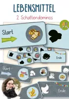Vorschau - Spiele - Lebensmittel - Schattendominos - Vorschule zur visuellen Wahrnehmung - Deckblatt