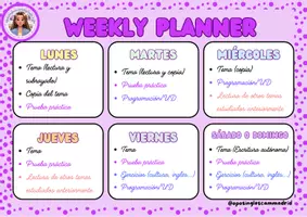 Vista previa - Para docentes: organización, planificación y formación - weekly planner @oposinglescammadrid - página 1