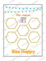 Vista previa - Hojas de trabajo - Actividad año nuevo | metas, propósitos | inicio de año - página 1