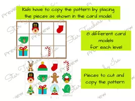 Vista previa - Juegos / Gamificación - matemáticas secuencia de patrones | tema de navidad - página 2