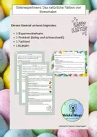 Vorschau - Arbeitsblätter - Ostern Spezial: Schülerexperiment „Das natürliche Färben von Eierschalen“ - Deckblatt