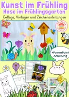 Vorschau - Arbeitsblätter - Hase im Frühlingsgarten Kunstprojekt - Deckblatt