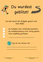 Vorschau - Anderer Materialtyp - Achtsam arbeiten – Rückmeldebogen für Schüler:innen. - Deckblatt