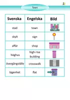 förhandsvisning - Engelska Town arbetshäfte med facit - sida 3