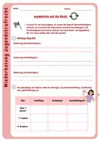 Vorschau - Arbeitsblätter - Wiederholung Jugendstrafrecht - Deckblatt
