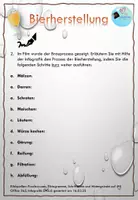 Vorschau - Arbeitsblätter - Rund ums Bier: Herstellung, Arten, Rohstoffe, Berechnungen - Seite 1