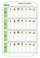 Vorschau - Arbeitsblätter - Mein Ernährungstagebuch AMB - Kopiervorlage - Seite 2