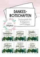Vorschau - Anderer Materialtyp - Dankeskärtchen Kolleginnen/Kollegen - Grußkärtchen - Dankeschön - Botschaften - Valentinstag - Deckblatt