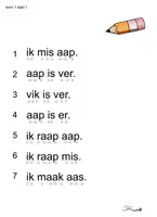 Voorbeeld - Potlood lezen start t_m kern 3 - Pagina 1