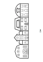 Vorschau - Mal- und Bastelvorlagen - Architektur Ausmalbild - Kreative Häuser gestalten in Klasse 3-6 - Seite 1