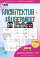 Vorschau - Mal- und Bastelvorlagen - Architektur im Kunstunterricht: Malvorlagen 5-10 - Deckblatt