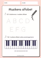 förhandsvisning - Musikens alfabet – arbetshäfte - sida 1