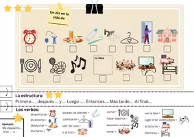Vorschau - Arbeitsblätter - Klausurbogen - un día en mi vida - Deckblatt