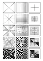 Vorschau - Mal- und Bastelvorlagen - Zeichenanleitungen: OP-Art, Teil 1, Schritt für Schritt - Seite 2