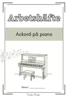 förhandsvisning - Ackord på piano – arbetshäfte - försättsblad