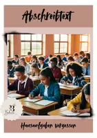 Vorschau - Arbeitsblätter - Abschreibtext Hausaufgaben vergessen - Deckblatt