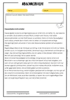 Vorschau - Arbeitsblätter - Abschreibtext Hausaufgaben vergessen - Seite 1