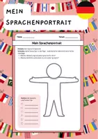 Vorschau - Arbeitsblätter - Mein Sprachenportrait - Wertschätzung im DaZ/DaF Unterricht! - Deckblatt