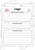 Vorschau - Arbeitsblätter - Lektüre Fragen - BUCH - Deckblatt