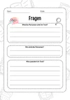 Vorschau - Arbeitsblätter - Lektüre Fragen - TEXT - Deckblatt
