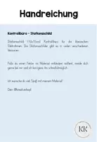 Vorschau - Bildkarten - Kontrollbüro - Stationsschilder - Seite 1