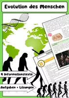 Vorschau - Arbeitsblätter - Evolution des Menschen: Genetik, Homininen und Homo sapiens - Deckblatt