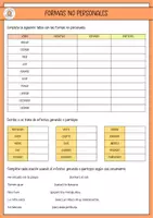 Vista previa - Hojas de trabajo - 8 fichas para trabajar el verbo - página 2