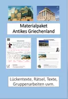 Vorschau - Stundenentwürfe - Materialpaket "Antikes Griechenland" Jg. 5+6 inkl. Lösungen - Deckblatt