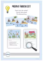 Vorschau - Stationenlernen - Spiele zur Förderung der Merkfähigkeit und eine Ideensammlung - Deckblatt