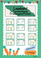 Vorschau - Arbeitsblätter - Leseband Tandemlesen Frühling - Deckblatt