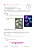 Vorschau - Mal- und Bastelvorlagen - Herz-Heart - Seite 1