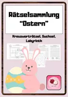 Vorschau - Arbeitsblätter - Osterrätsel / Rätsel zu Ostern - Deckblatt