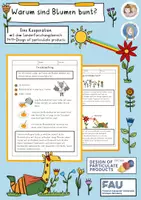 Vorschau - Arbeitsblätter - Warum sind Blumen bunt? Forschen im Sachunterricht - Deckblatt