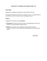 Vorschau - Klassenarbeiten - Klausur E.T.A. Hoffmann "Der Sandmann" - Erwerb des Taschenperspektivs - Seite 1