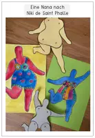 Vorschau - Unterrichtsreihen - Kunstprojekt - Niki de Saint Phalle - Nana / Nanas - Schritt für Schritt mit Smartboard Anleitung - Seite 3