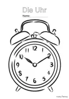 Vorschau - Arbeitsblätter - Übungsheft/Arbeitsheft: Die Uhr - Seite 1