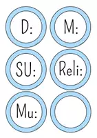 Vorschau - Lehrpläne/Lehrermaterial - Hausaufgaben-Schilder für die Tafel (blau) - Seite 2