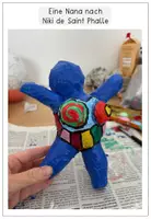 Vorschau - Stundenentwürfe - Kunstprojekt - Niki de Saint Phalle - Nana aus Pappmaschee (Pappmaché) - Schritt für Schritt mit Smartboard Anleitung - Seite 3