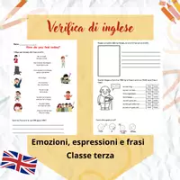 anteprima - Esercizi - How do you feel today - classe terza inglese - Pagina di copertina