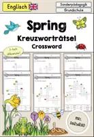 Vorschau - Arbeitsblätter - Spring (Frühling) Arbeitsblatt Kreuzworträtsel differenziert Englisch - Deckblatt