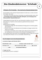 Vorschau - Unterrichtsreihen - Schahada- das Glaubensbekenntnis im Islam - Seite 1
