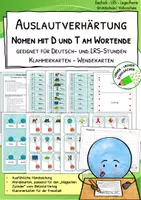 Vorschau - Unterrichtsreihen - Nomen mit d oder t am Wortende – Übungsmappe zur Strategie „Verlängern“ - Deckblatt