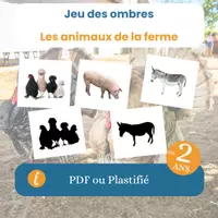 Aperçu - Jeux - Le jeu des ombres des animaux de la ferme - Page de couverture