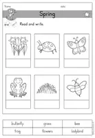 Vorschau - Arbeitsblätter - Spring (Frühling) Arbeitsblatt Read and write differenziert Englisch - Seite 2