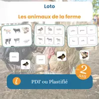 Aperçu - Apprentissages en autonomie - Le loto des animaux de la ferme - Page de couverture