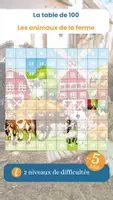 Aperçu - Apprentissages en autonomie - La table de 100 sur les animaux de la ferme - Page de couverture