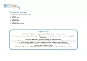 Aperçu - Apprentissages en autonomie - Les cartes de nomenclature Montessori des animaux de la ferme - Page 3